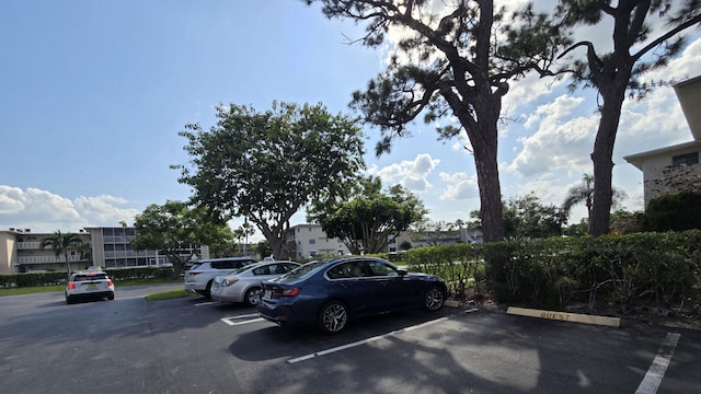 view of uncovered parking lot