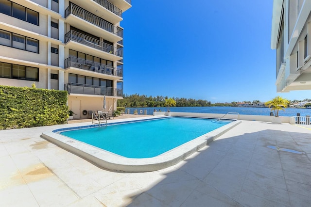 pool featuring a patio area