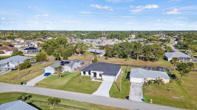 drone / aerial view featuring a residential view