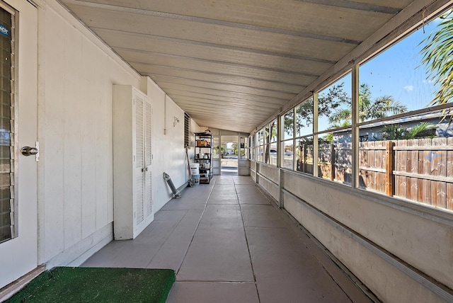 view of patio with fence