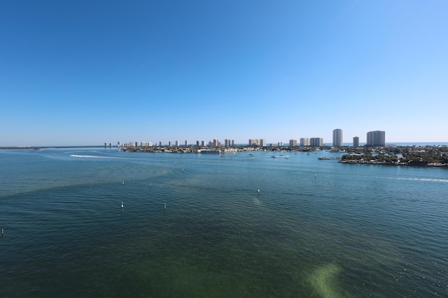 water view featuring a city view