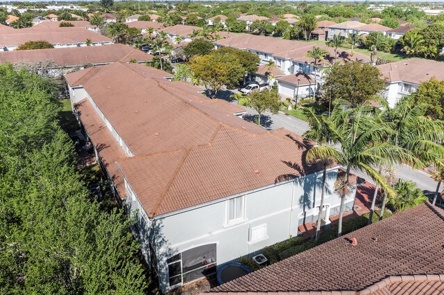 bird's eye view featuring a residential view