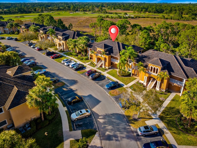 drone / aerial view featuring a residential view