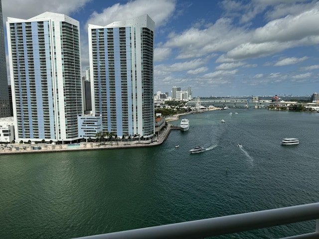 water view featuring a view of city