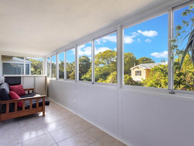 view of sunroom