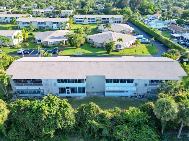 bird's eye view with a residential view