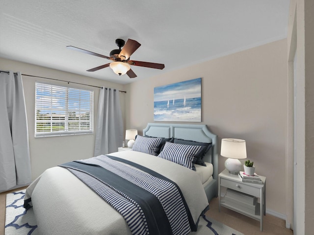 2185 SW Rockport Rd, Port Saint Lucie, FL 34953 - carpeted bedroom featuring baseboards and a ceiling fan