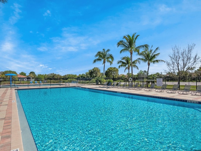 pool with fence