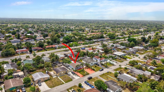 birds eye view of property featuring a residential view