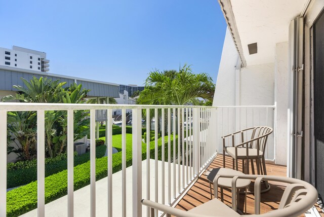 view of balcony