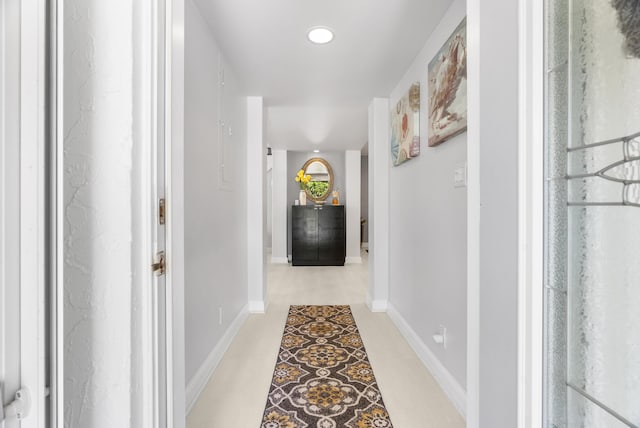 hall with baseboards