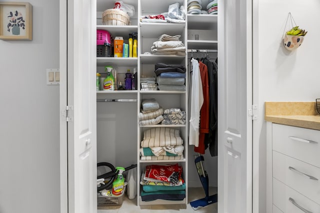 view of closet