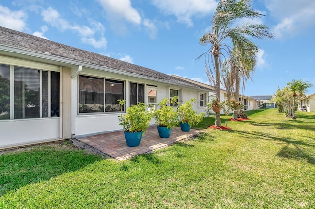 view of yard with a patio