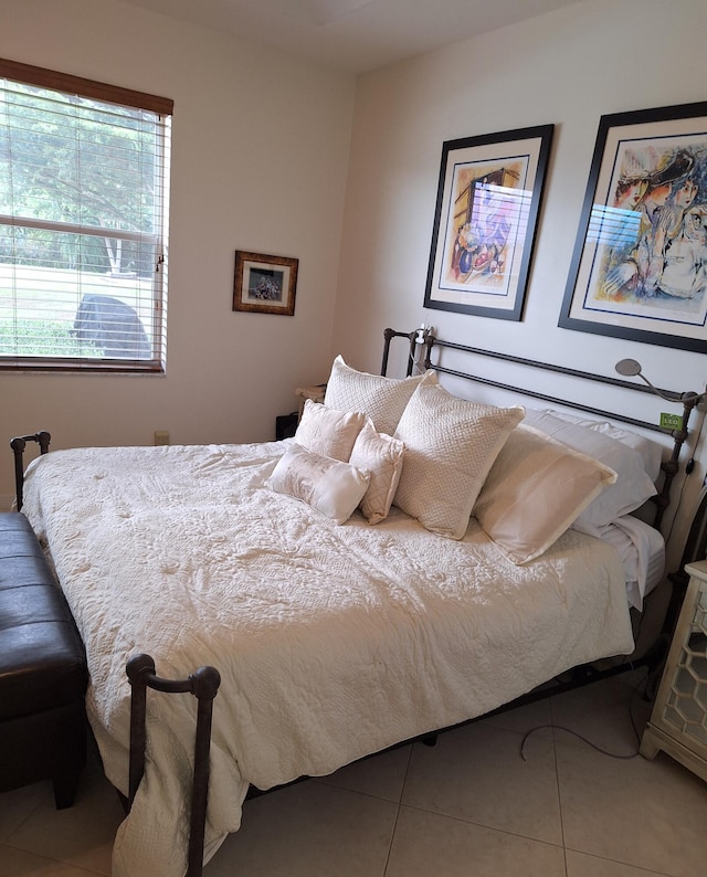 view of tiled bedroom