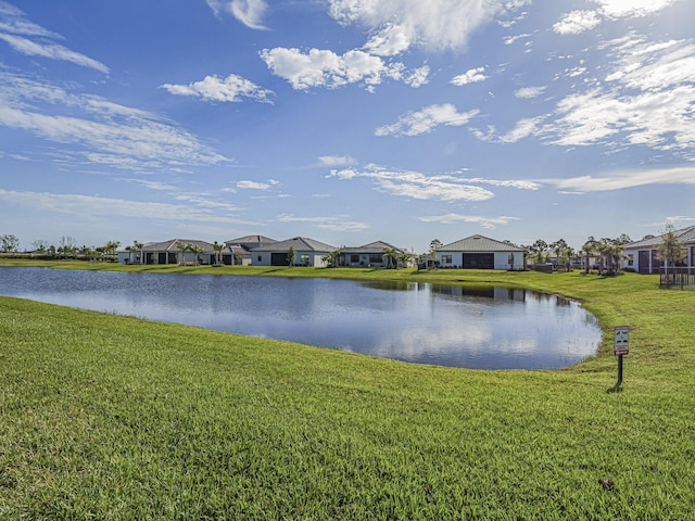 water view featuring a residential view