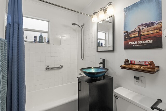 832 Lytle St, West Palm Beach, FL 33405 - bathroom featuring shower / bath combo with shower curtain and vanity