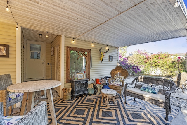 832 Lytle St, West Palm Beach, FL 33405 - view of patio / terrace with an outdoor living space