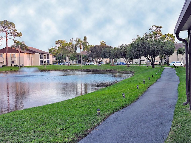 view of water feature