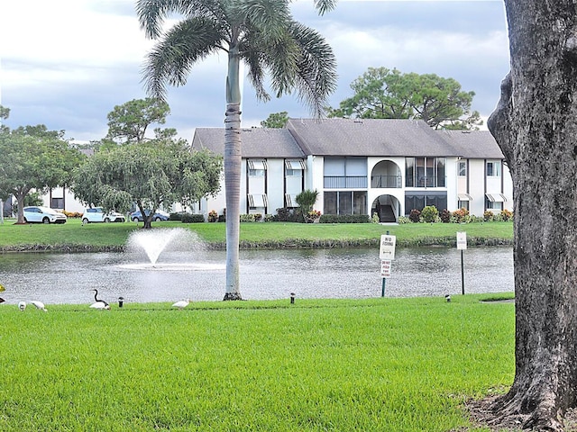 view of water feature