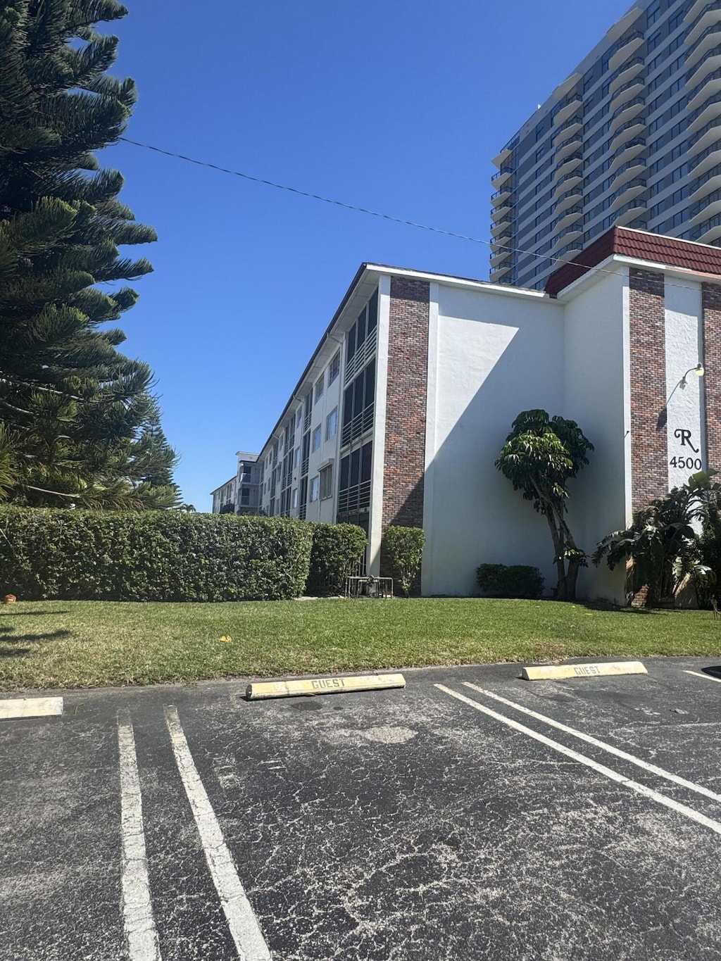 view of uncovered parking lot