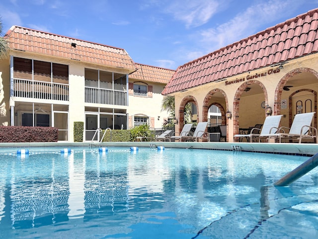 community pool featuring a patio