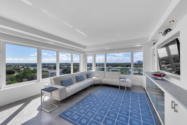 view of sunroom / solarium