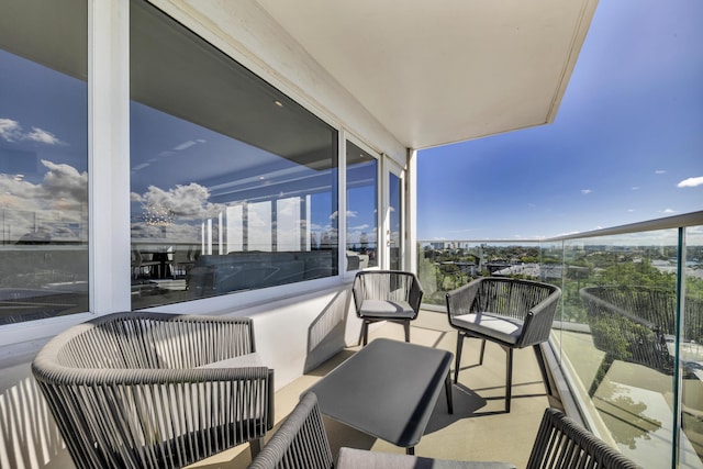 balcony with an outdoor living space