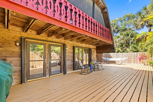 view of deck