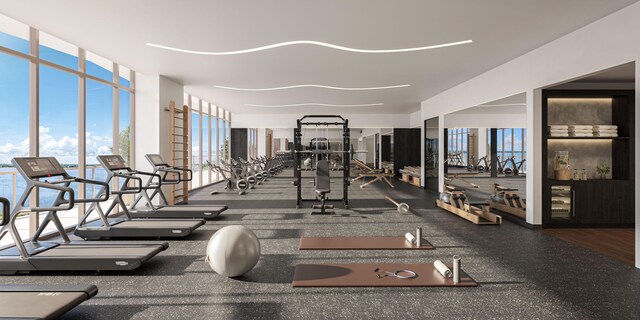 550 S Australian Ave Unit 2500, West Palm Beach, FL 33401 - gym featuring expansive windows