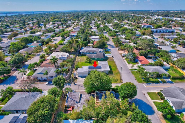 bird's eye view featuring a residential view