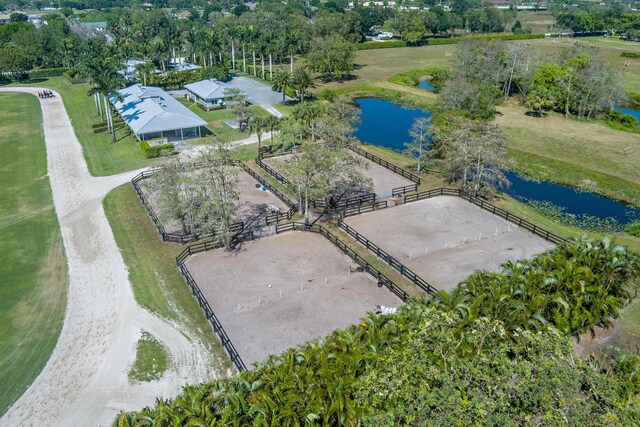13408 55th St S, Wellington, FL 33449 - aerial view with a water view