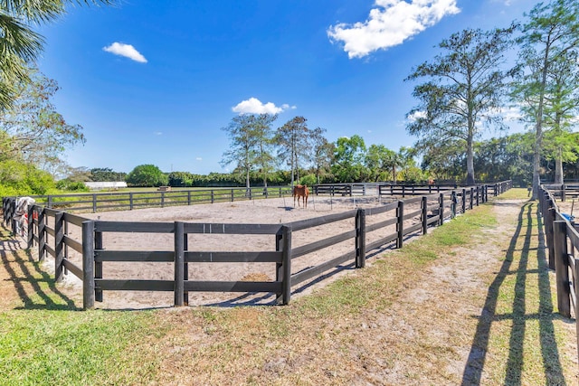 13408 55th St S, Wellington, FL 33449 - view of yard with a rural view and an enclosed area
