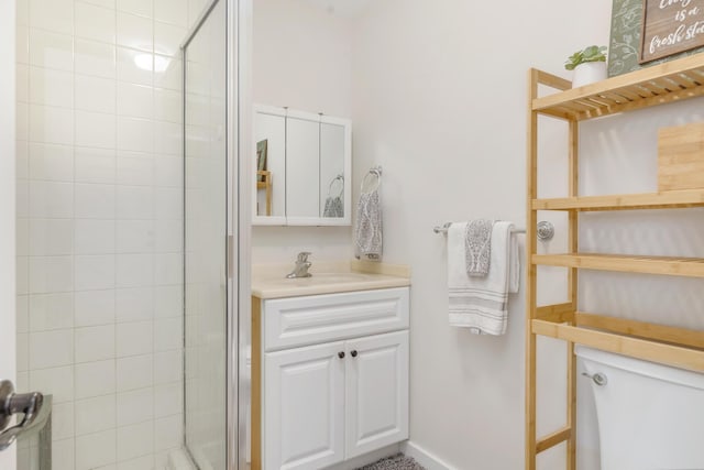 13408 55th St S, Wellington, FL 33449 - bathroom with vanity and a stall shower