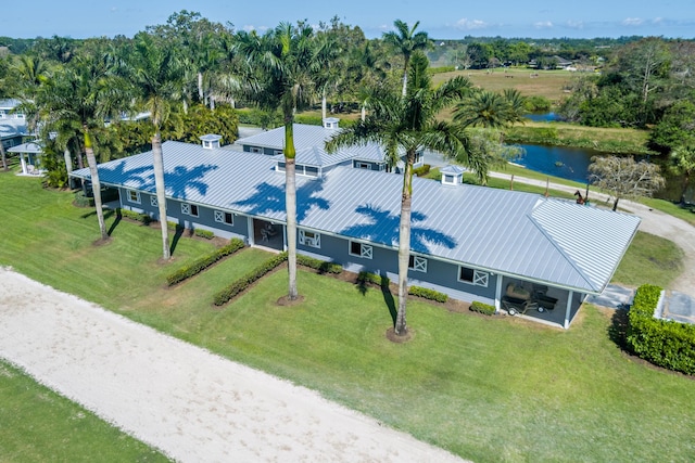 13408 55th St S, Wellington, FL 33449 - drone / aerial view with a water view