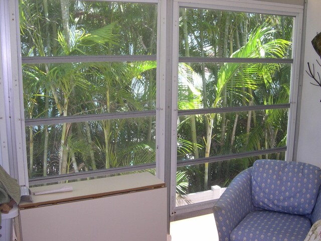 view of sunroom