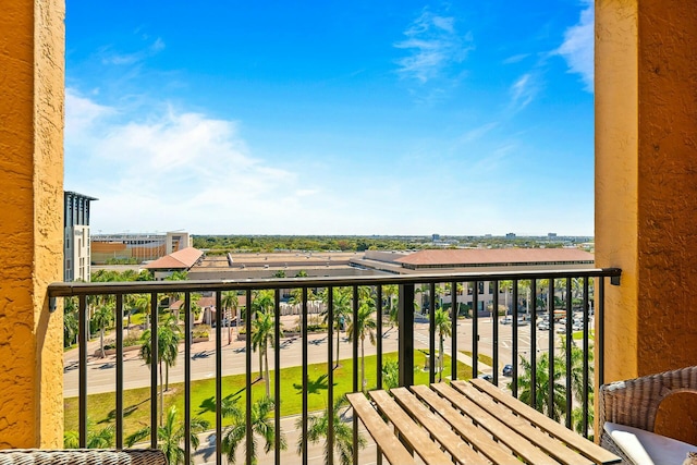 view of balcony