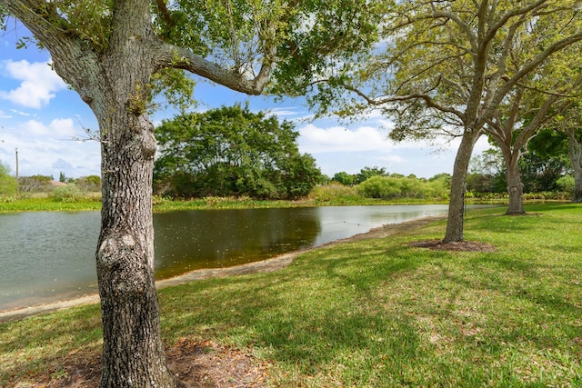 view of water feature