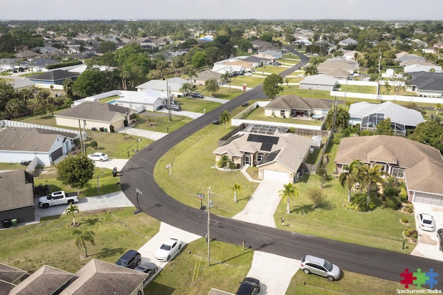 bird's eye view featuring a residential view