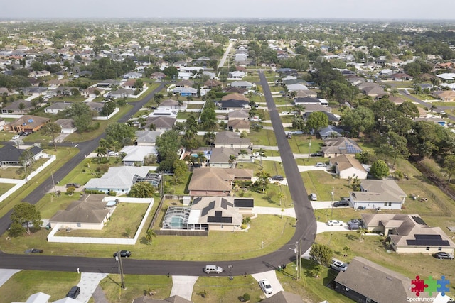 aerial view featuring a residential view