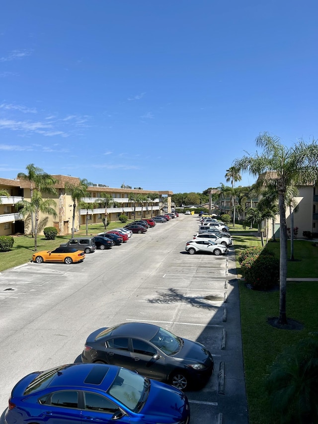 view of uncovered parking lot