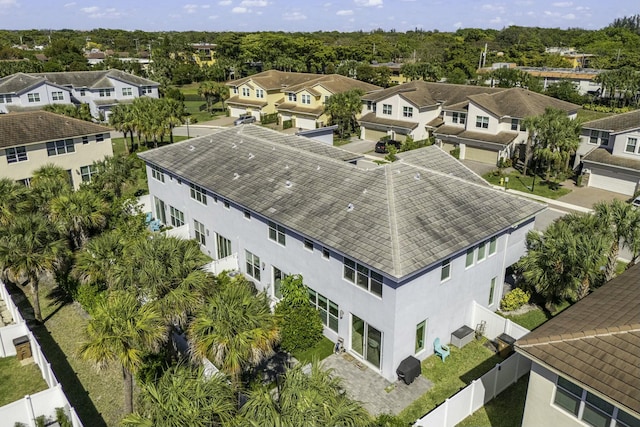 bird's eye view featuring a residential view