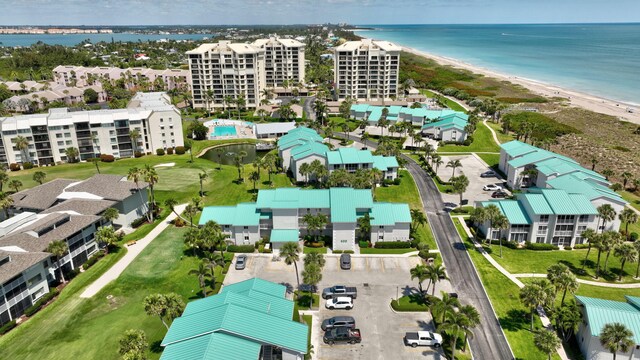 2400 S Ocean Dr Unit C623, Hutchinson Island, FL 34949 - aerial view of extended coastline, apartment complex, and a local golf course