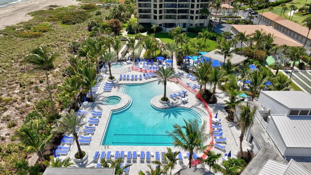 2400 S Ocean Dr Unit C623, Hutchinson Island, FL 34949 - aerial view of a pool area