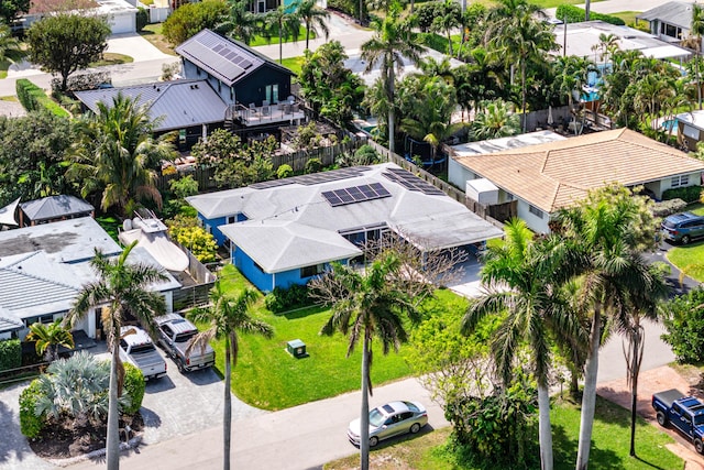 bird's eye view featuring a residential view