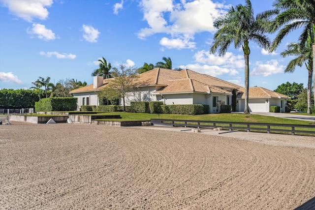 view of front of house with an attached garage