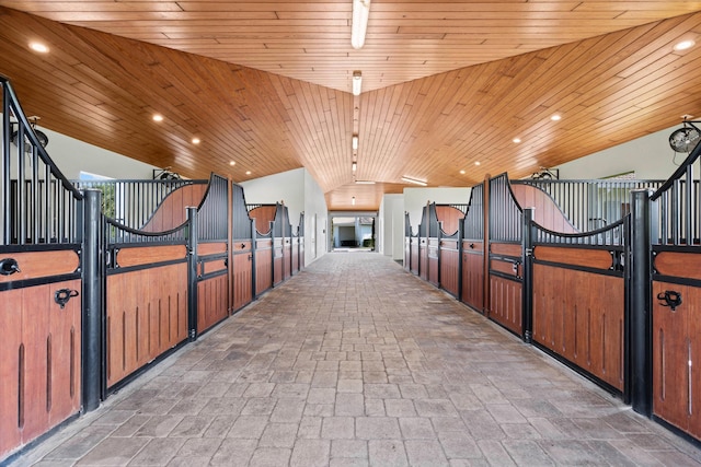 view of horse barn