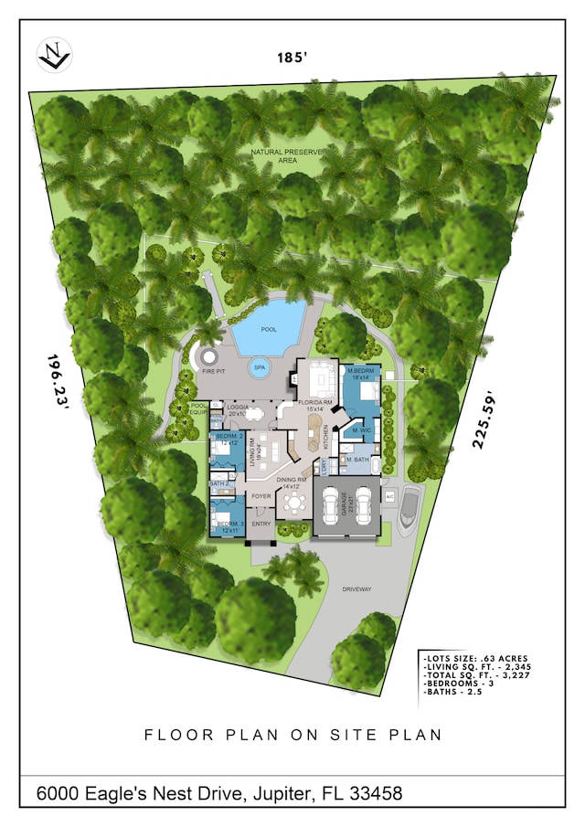 6000 Eagles Nest Dr, Jupiter, FL 33458 - home floor plan