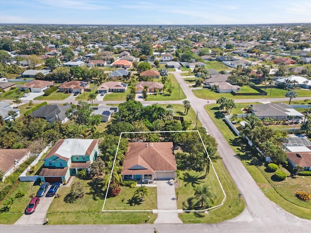 birds eye view of property featuring a residential view