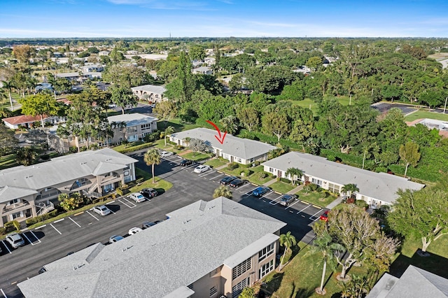 birds eye view of property featuring a residential view