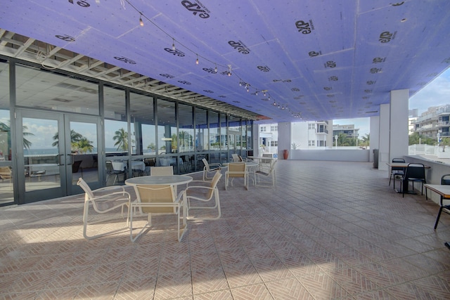 view of patio with outdoor dining space